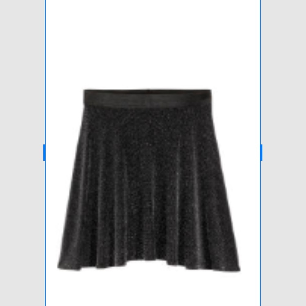 Black mini skirt